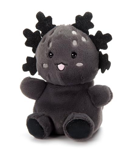 Black Axolotl Stuffed Animal, Nuggetz by Zoologee