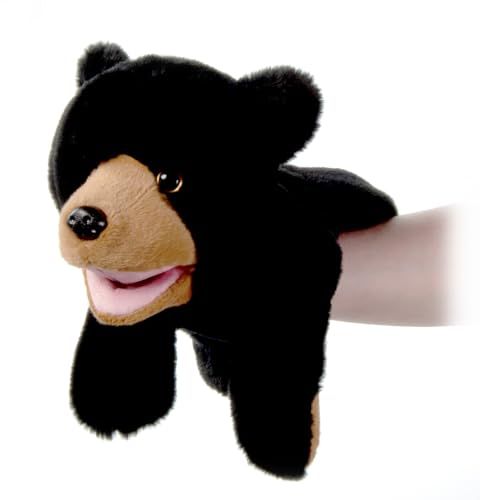 Black Bear Hand Puppet Stuffed Animal by Zoologee