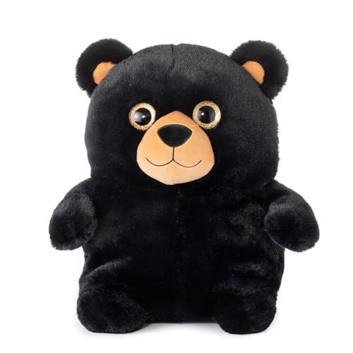 Black Bear Stuffed Animal, Puffimalz by Zoologee