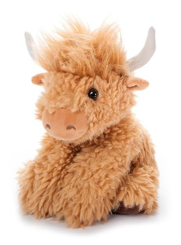 Blonde Highland Cow Stuffed Animal Plushie, Wild Onez by Zoologee