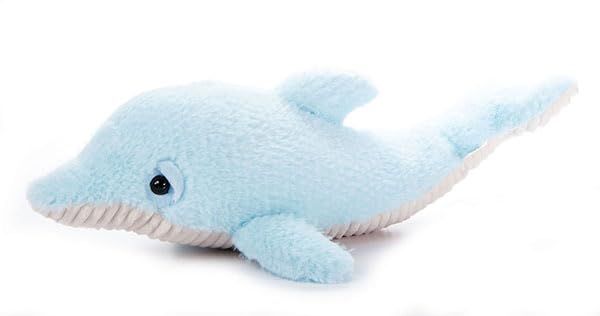 Blue Dolphin Stuffed Animal, Fuzzlez by Zoologee