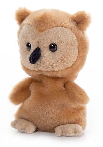 Brown Owl Stuffed Animal Plushie, Nuggetz by Zoologee