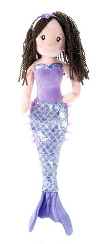 Brunette Doll Mermaid Stuffed Animal by Zoologee