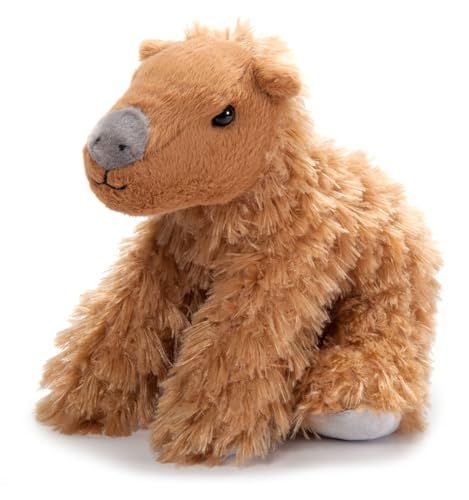 Capybara Stuffed Animal Plushie, Wild Onez Wildlife Animals, Capybara Plush Toy by Zoologee