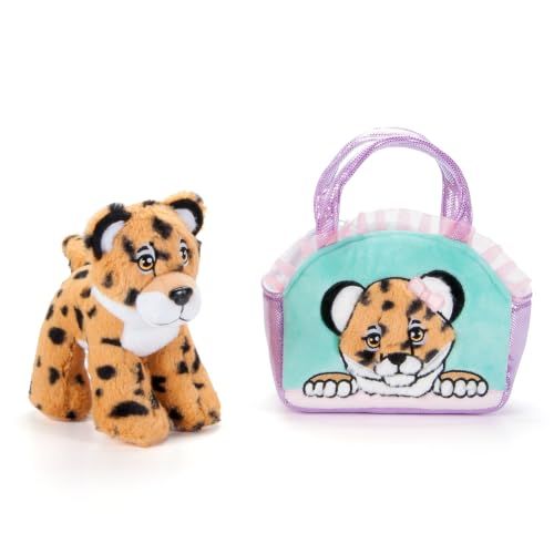 Cheetah Purse Plush Set Stuffed Animal by Zoologee