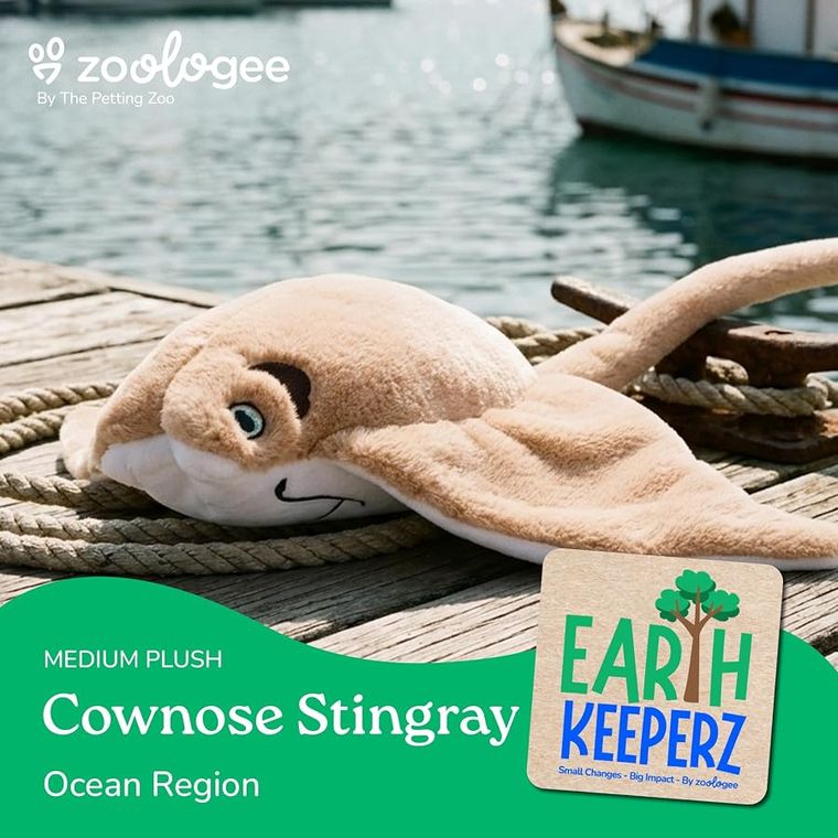 Cownose Stingray Stuffed Animal Plush, Wild Onez by Zoologee