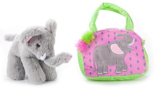Elephant Purse Plush Set Stuffed Animal by Zoologee