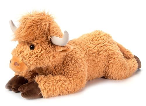 Floppy Highland Cow Stuffed Animal, Blonde by Zoologee