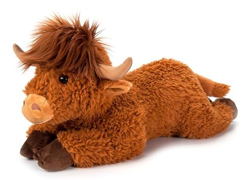 Floppy Highland Cow Stuffed Animal, Brown by Zoologee
