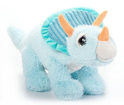 Fuzzlez Triceratops Stuffed Animal Plushie by Zoologee
