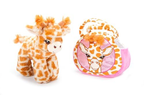 Giraffe Purse Plush Set Stuffed Animal by Zoologee