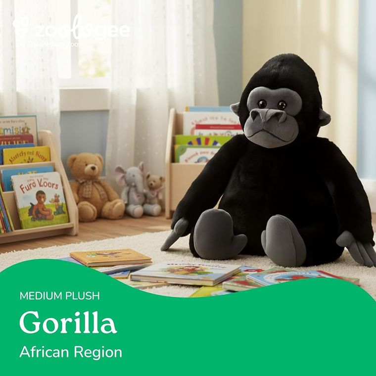 Gorilla Stuffed Animal Plushie, Babiez by Zoologee