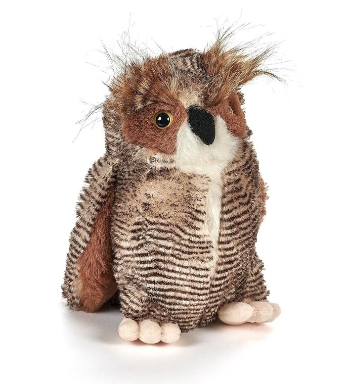 Great Horned Owl Stuffed Animal Plushie by Zoologee