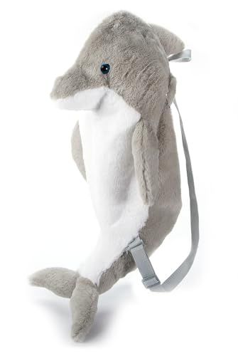 Grey Dolphin Plush Backpack Stuffed Animal by Zoologee