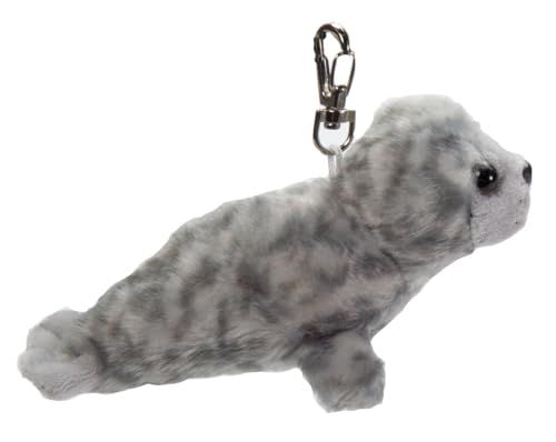Grey Harbor Seal Plush Bag Charms Stuffed Animal by Zoologee