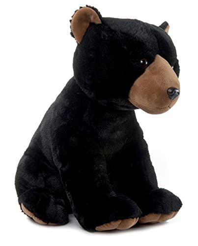 Jumbo Black Bear Stuffed Animal Plushie, Wild Onez by Zoologee