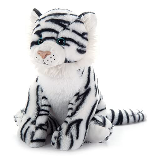 Jumbo White Tiger Stuffed Animal Plushie, Wild Onez by Zoologee