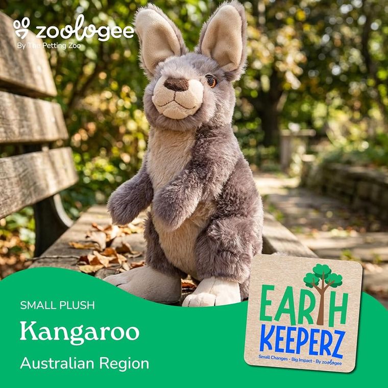 Kangaroo Stuffed Animal Plush, Wild Onez by Zoologee