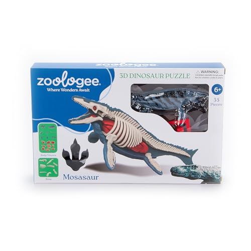 Mosasaur Dinosaur 3D Puzzle by Zoologee