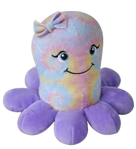 Octopus Stuffed Animal, Gifts for Girls, Sparkly Tie Dye Octopus Plush Toy by Zoologee