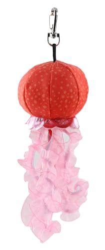 Orange Jellyfish Plush Bag Charms Stuffed Animal by Zoologee
