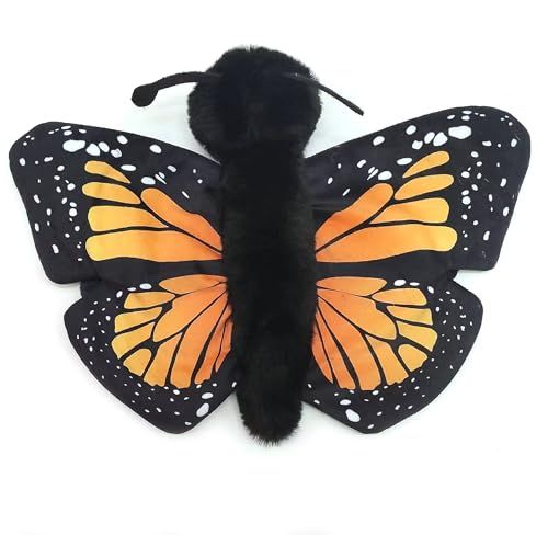 Orange Monarch Butterfly Slap Bracelet Stuffed Animal by Zoologee