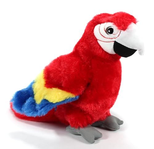 Red Parrot Scarlet Macaw Stuffed Animal, Wild Onez by Zoologee