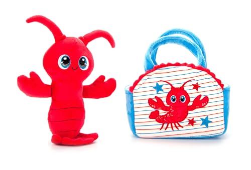 Red Pet Carrier Lobster Purse Plush Set Stuffed Animal by Zoologee
