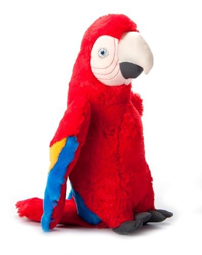 Scarlet Macaw Stuffed Animal Plushie by Zoologee