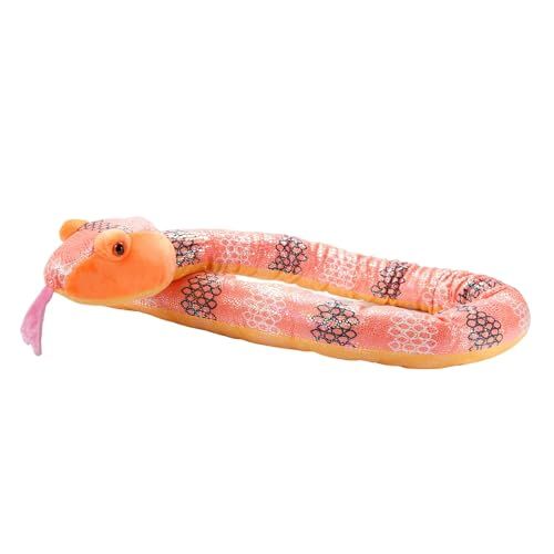 Sea Snake Stuffed Animal, Snake Plush Toy, (Orange) by Zoologee