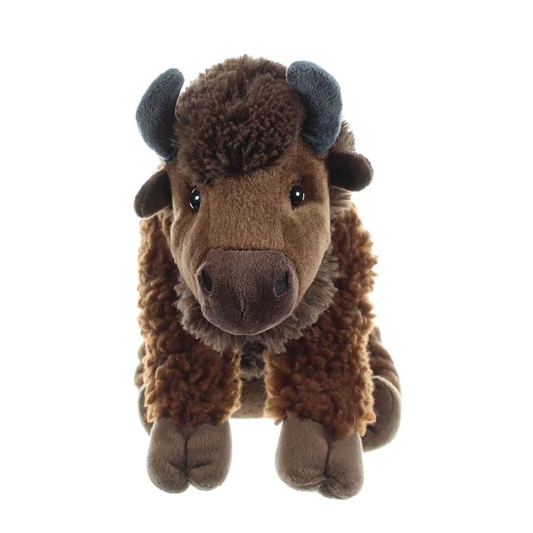 Sitting Bison Stuffed Animal, Wild Onez by Zoologee, view 3