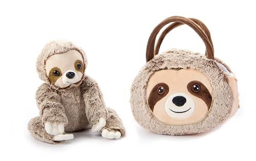 Sloth Purse Plush Set Stuffed Animal by Zoologee