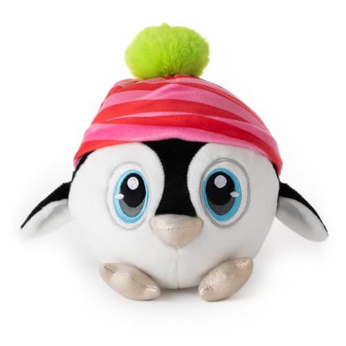 Snowball Penguin Stuffed Animal, (Blue Hat) by Zoologee