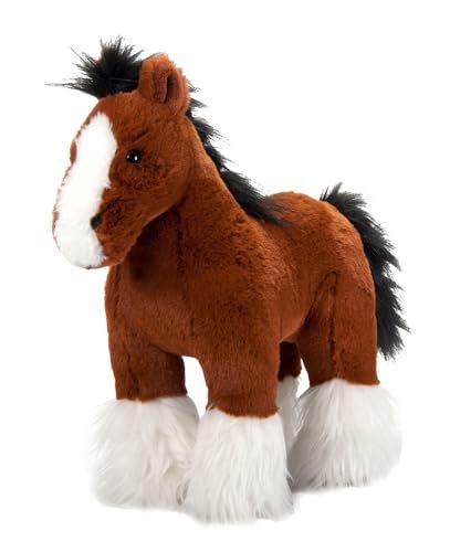 Standing Clydesdale Horse Stuffed Animal, Wild Onez by Zoologee