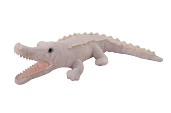 White Alligator & Blue Eyes Stuffed Animal by Zoologee
